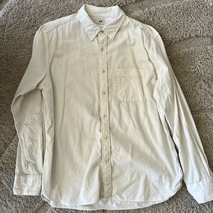 Uniqlo Corduroy long sleeve button down shirt L